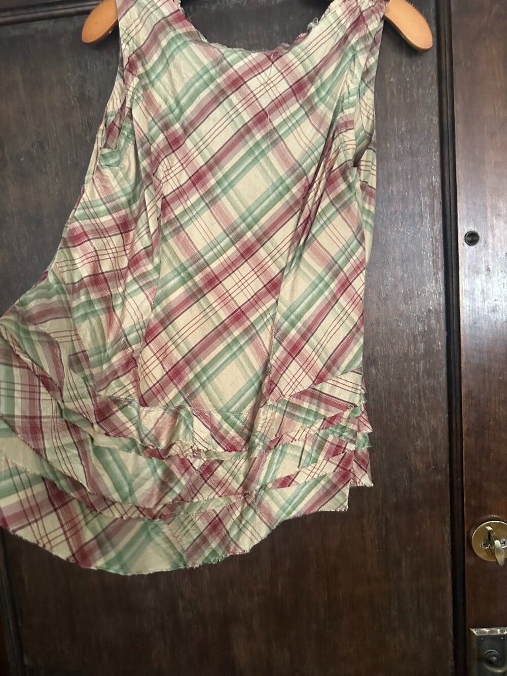 Silk top and matching skirt
